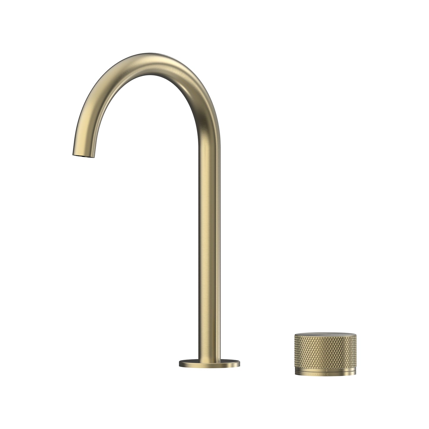 Leggero Hob Progressive Basin Mixer Set 175 Curved Spout Lead Free - Brushed Gold [PVD]
