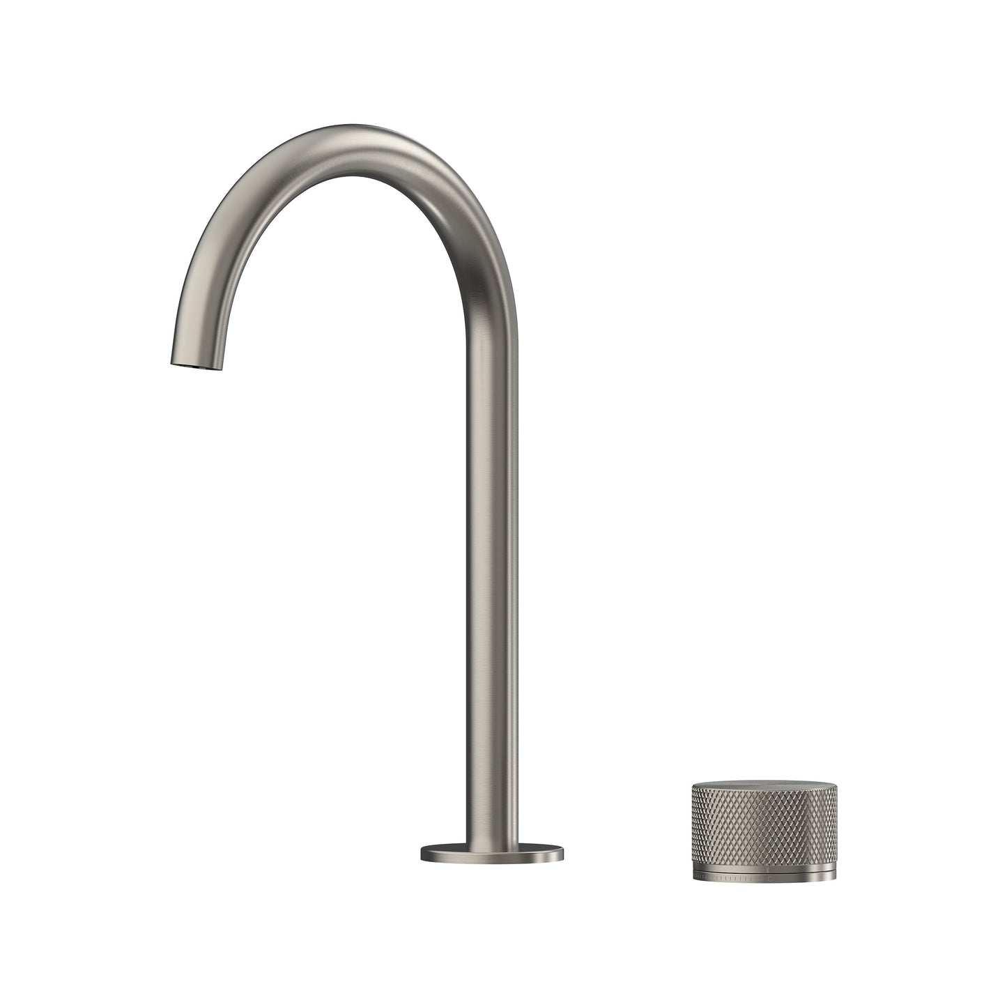 Leggero Hob Progressive Basin Mixer Set 175 Curved Spout Lead Free - Gun Metal [PVD]