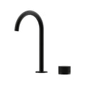 Leggero Hob Progressive Basin Mixer Set 175 Curved Spout Lead Free - Matte Black [Electroplated]