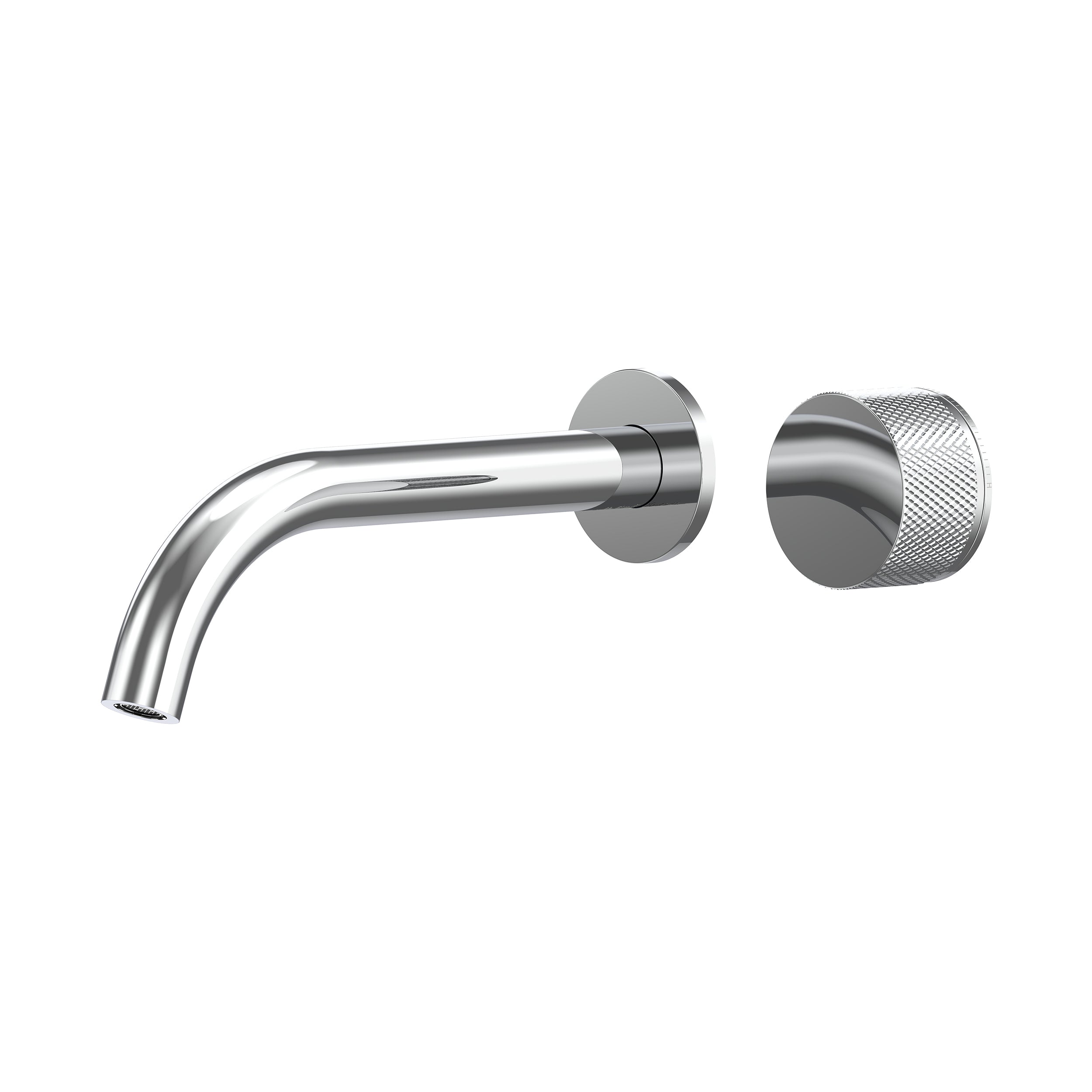 Leggero Wall Basin/Bath Progressive Mixer Set 220 Curved Spout Lead Free - Chrome