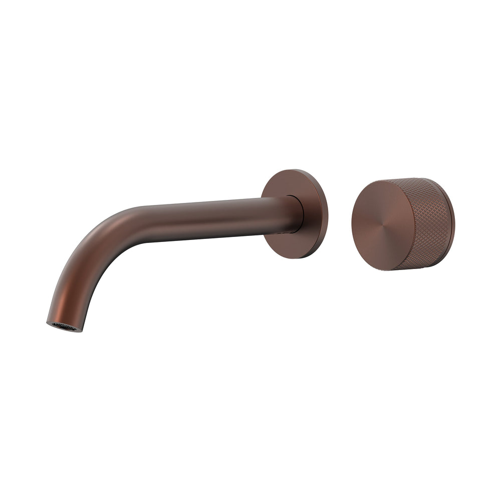 Leggero Wall Basin/Bath Progressive Mixer Set 220 Curved Spout Lead Free - Chocolate Bronze