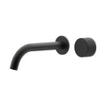 Leggero Wall Basin/Bath Progressive Mixer Set 220 Curved Spout Lead Free - Matte Black [Electroplated]