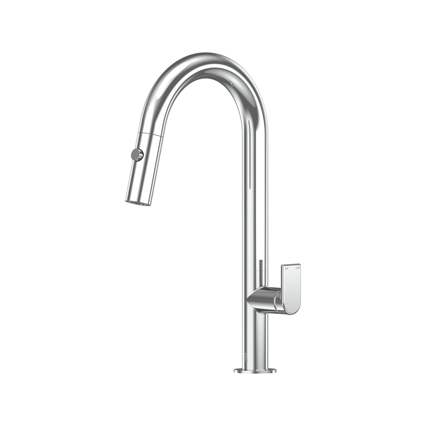 Lekki Pull Out Spray Sink Mixer 200 Curved Spout Lead Free - Chrome