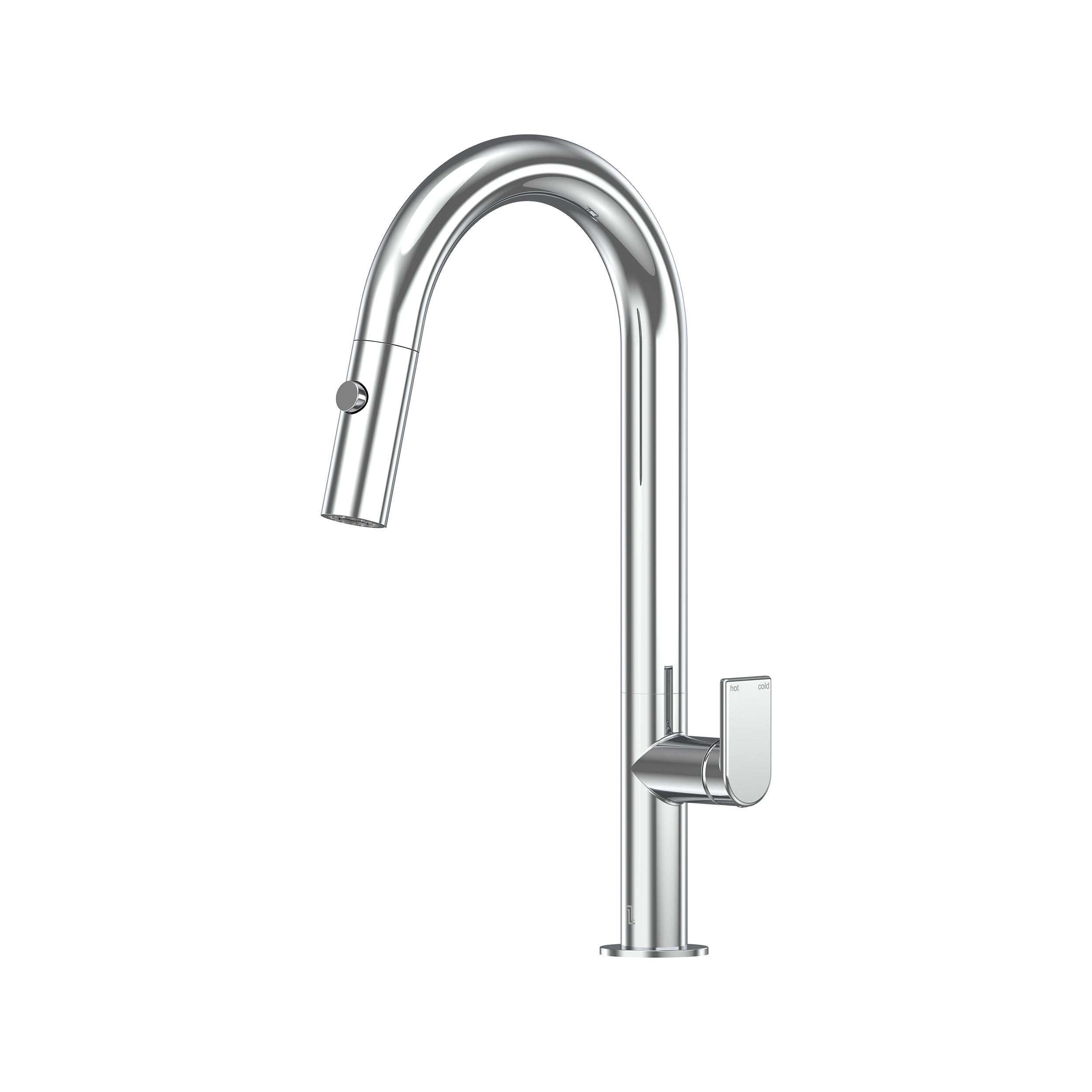 Lekki Pull Out Spray Sink Mixer 200 Curved Spout Lead Free - Chrome