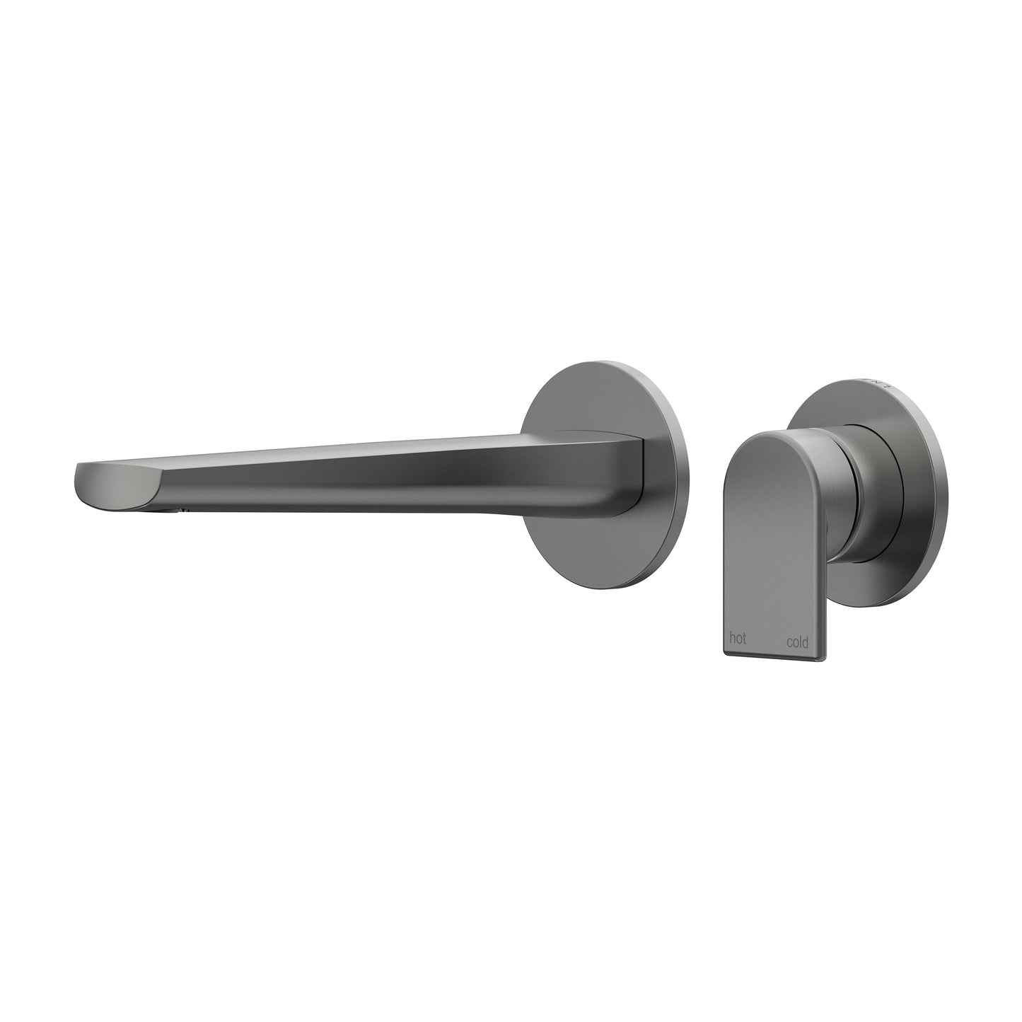 Lekki Wall Basin/Bath Mixer Set 200 Spout Lead Free - Gun Metal [PVD]
