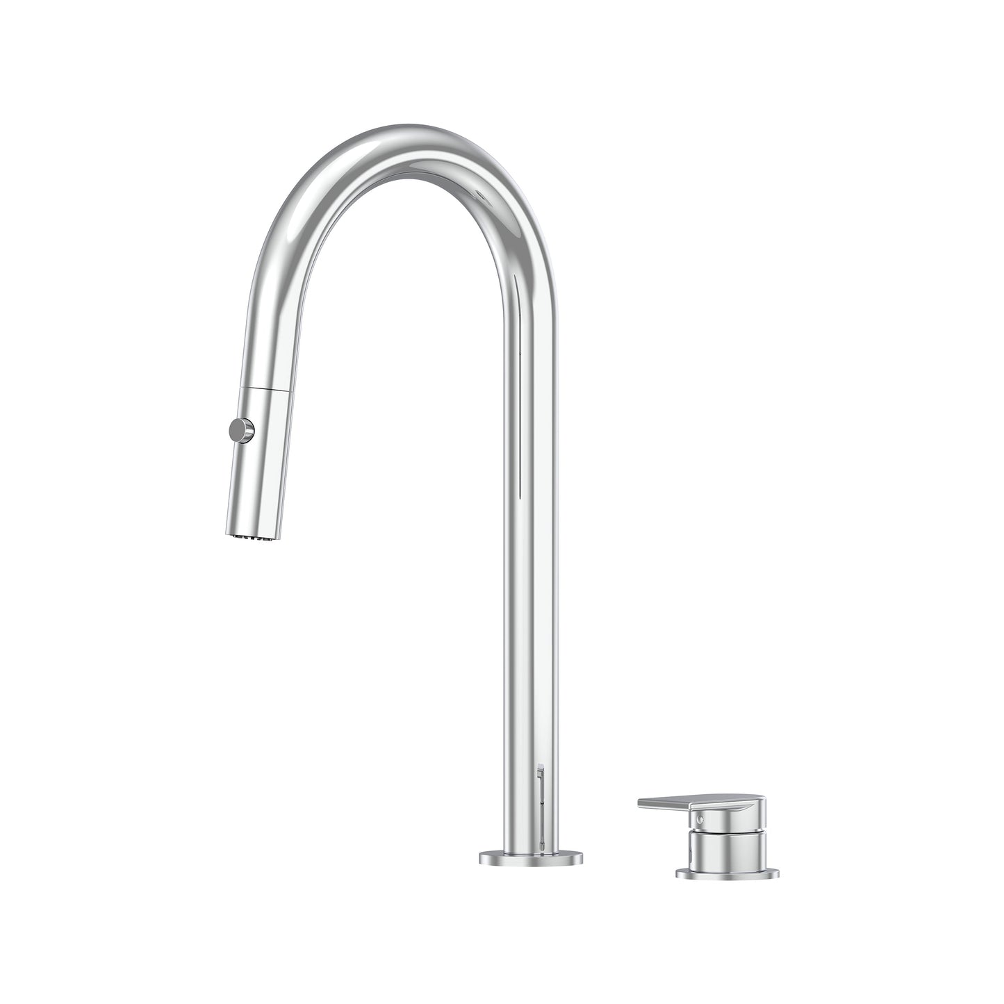 Lekki Hob Pull Out Spray Sink Mixer Set 200 Curved Spout Lead Free - Chrome