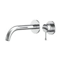 Leora Wall Basin/Bath Mixer Set 220 Curved Spout Lead Free - Chrome