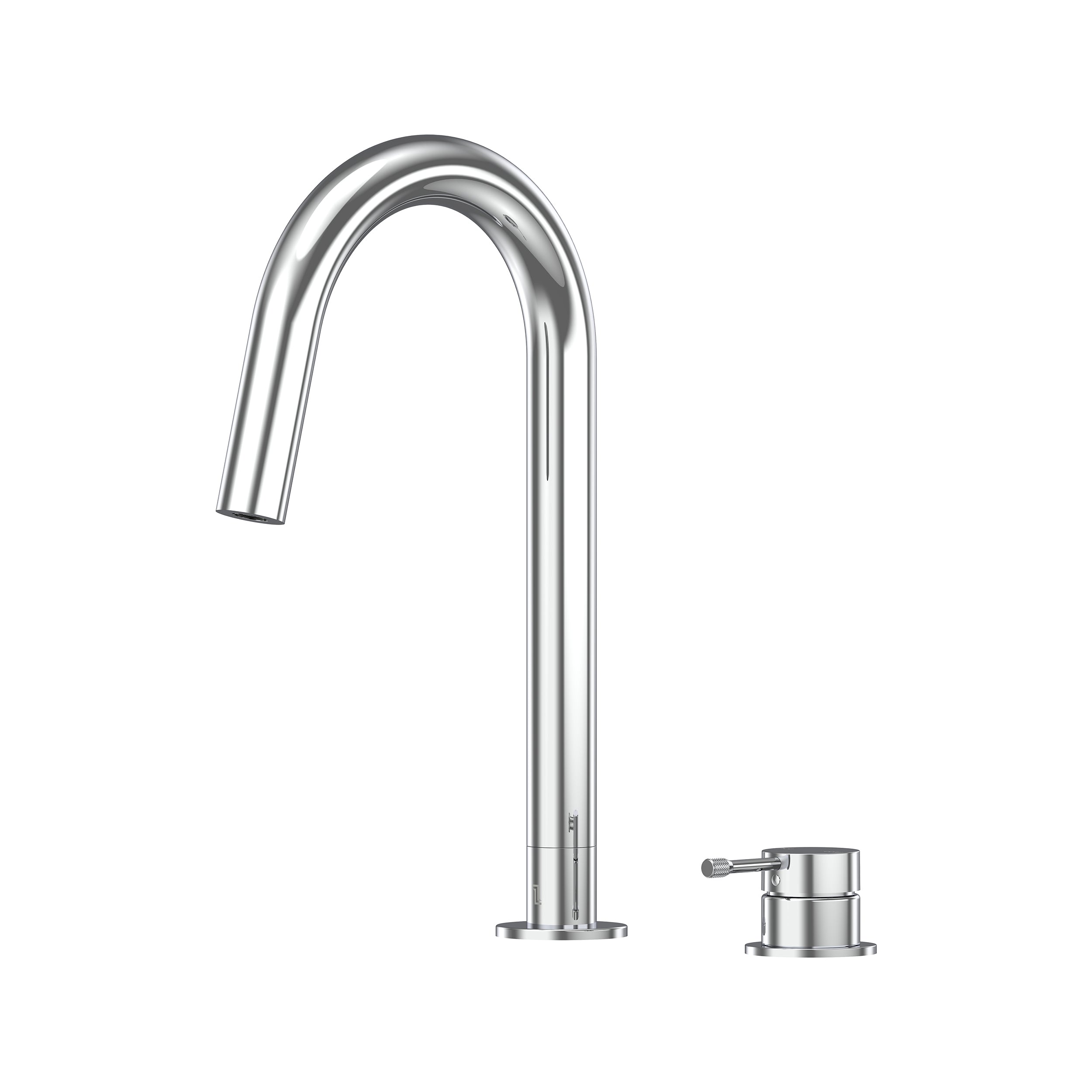Leora Hob Sink Mixer Set 200 Curved Spout Lead Free - Chrome