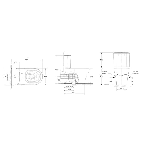Cygnet Std Pan - Bottom Inlet