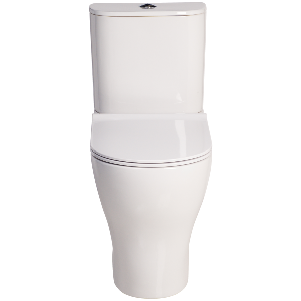 Cygnet Round Overheight Hygiene Rimless Close Coupled Back To Wall Bottom Inlet Toilet Suite