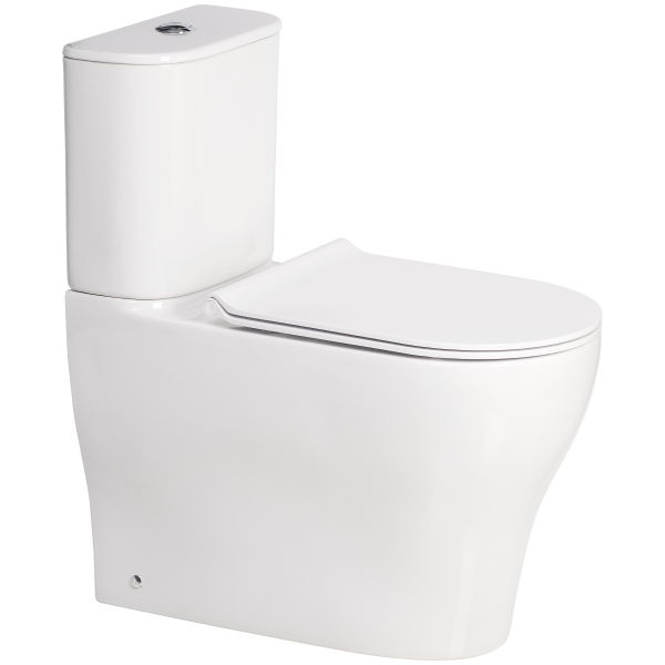 Cygnet Hygiene Rim OH Round CCBTW - Back Inlet with SpaLet E-Bidet Seat