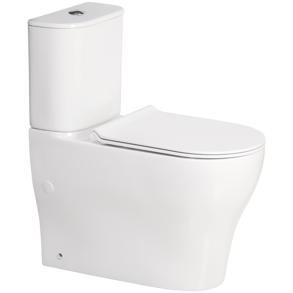 Cygnet Hygiene Rim OH Round CCBTW - Bottom Inlet with SpaLet E-Bidet Seat