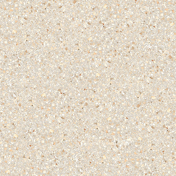 Viareggio Terra terrazzo close up showing cream sand and peach toned chips