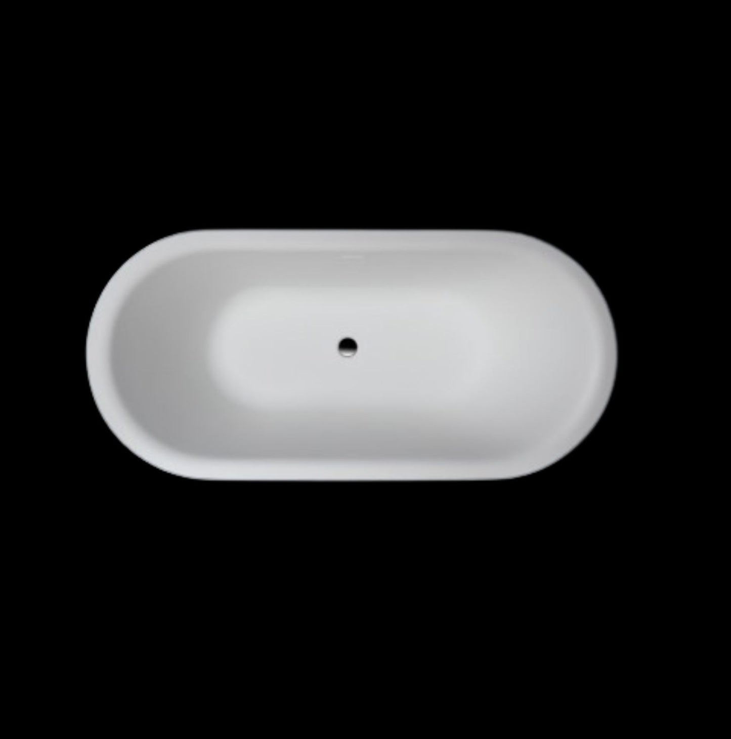Elif VX42-1800 Freestanding Oval Stone Bath with Overflow