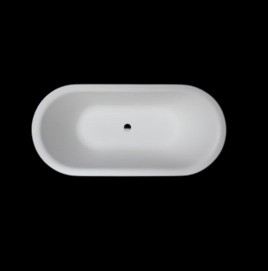 Elif VX42-1800 Freestanding Oval Stone Bath with Overflow