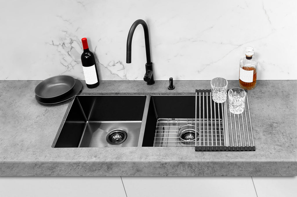 LAVELLO KITCHEN SINK - DOUBLE BOWL 860 X 440 - PVD