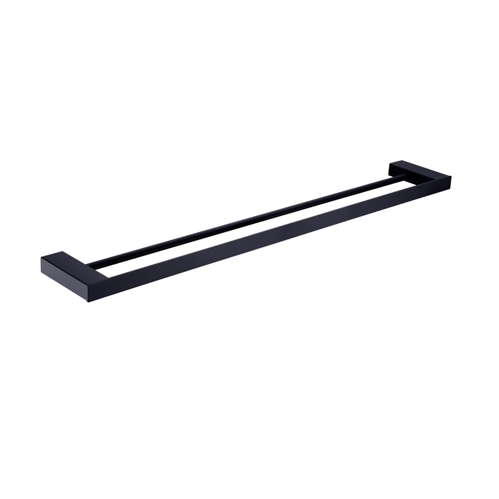 CELIA DOUBLE TOWEL RAIL 600/800MM MATTE BLACK