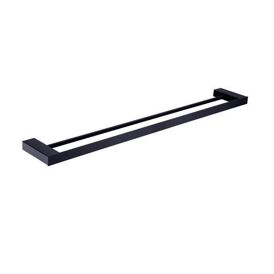 CELIA DOUBLE TOWEL RAIL 600/800MM MATTE BLACK