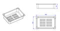 Lukka Bathware Crete Sink Tray LK-CST22