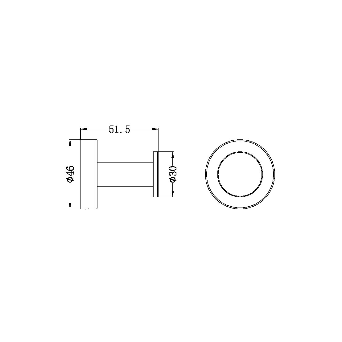 DOLCE II ROBE HOOK GUN METAL
