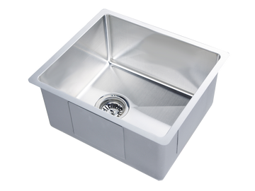 Kliff Hand Made Stainless Steel Sinks LK-SSK40 — Chrome & Stainless