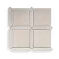 Palazzo Crema Serena limestone mosaic tumbled edge detail