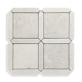 Palazzo Botticino tumbled marble square and geometric mosaic tile
