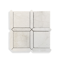 Palazzo Botticino marble mosaic tumbled edge detail