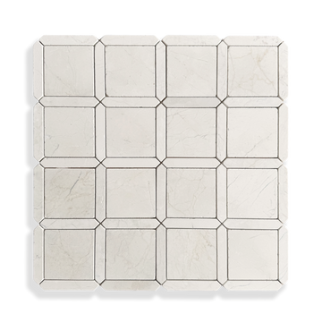 Palazzo Botticino marble mosaic full sheet layout