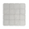 Palazzo Carrara marble mosaic full sheet layout