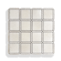 Palazzo Crema Serena and Calcare Naturale limestone mosaic full sheet layout