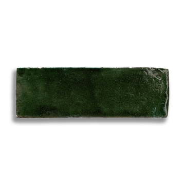 Medina Moroccan Bejmat Subway Tile in Kelp Green – tile and laying detail