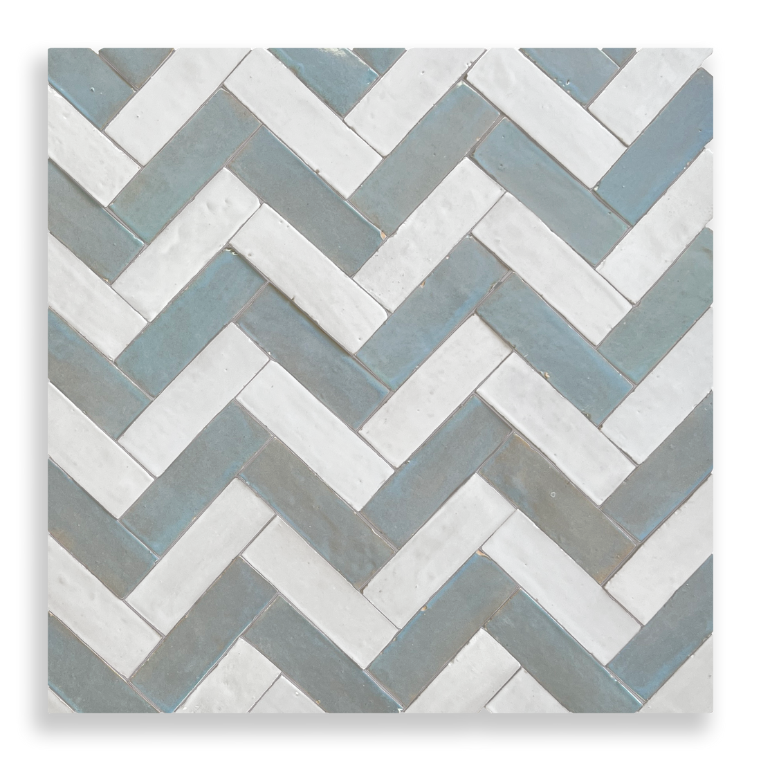 Medina Moroccan Bejmat Subway Tile in Blue Moon – tile and laying detail