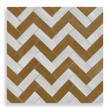 Medina Moroccan Bejmat Subway Tile in Cinnamon – tile and laying detail