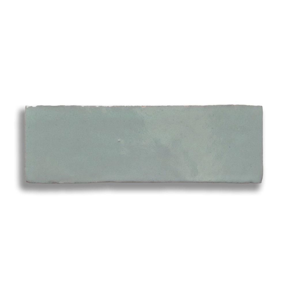 Medina Moroccan Bejmat Subway Tile in Aquamarine Green – tile and laying detail