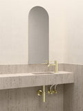 PREMIUM FLEXIBLE MIXER TAP HOSE PAIR BRUSHED GOLD