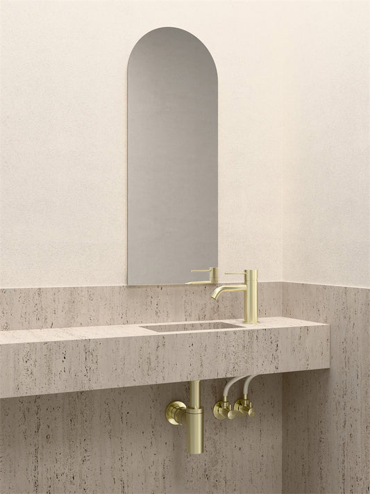 PREMIUM FLEXIBLE MIXER TAP HOSE PAIR BRUSHED GOLD