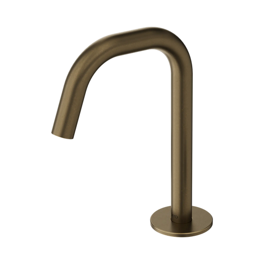 Serenity Basin Edge Spout Tumbled Antique Brass