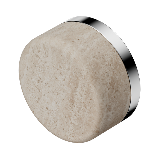 SERENITY ROME TRAVERTINE HANDLE CHROME