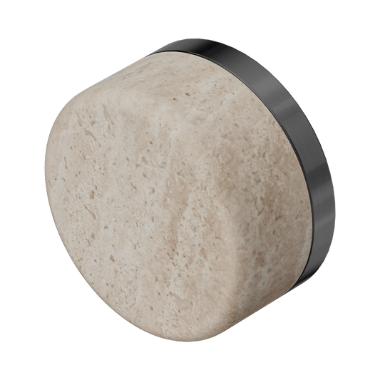 SERENITY ROME TRAVERTINE HANDLE GUN METAL