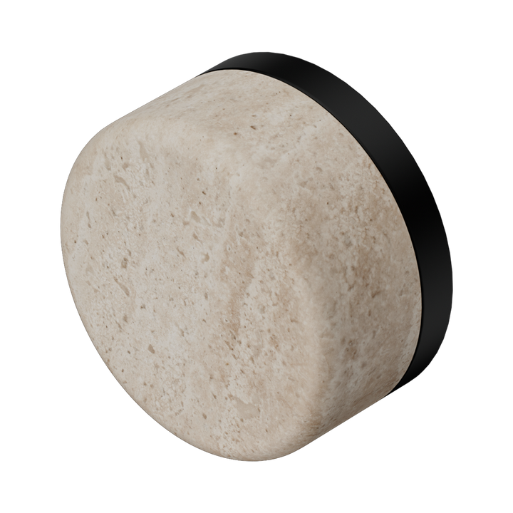 Serenity Rome Travertine Handle Matte Black — Spare Parts