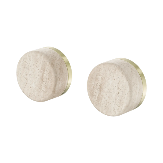 Serenity Wall Top Assemblies With Rome Travertine Handle