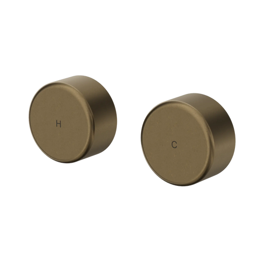 Serenity Wall Top Assemblies With Metal Handle Tumbled Antique Brass