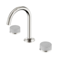 SERENITY BASIN SET ARC SPOUT WITH CARRARA HANDLE BRUSHED NICKEL