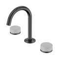 SERENITY BASIN SET ARC SPOUT WITH CARRARA HANDLE GUN METAL