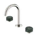 SERENITY BASIN SET ARC SPOUT WITH VERDE ALPI HANDLE BRUSHED NICKEL