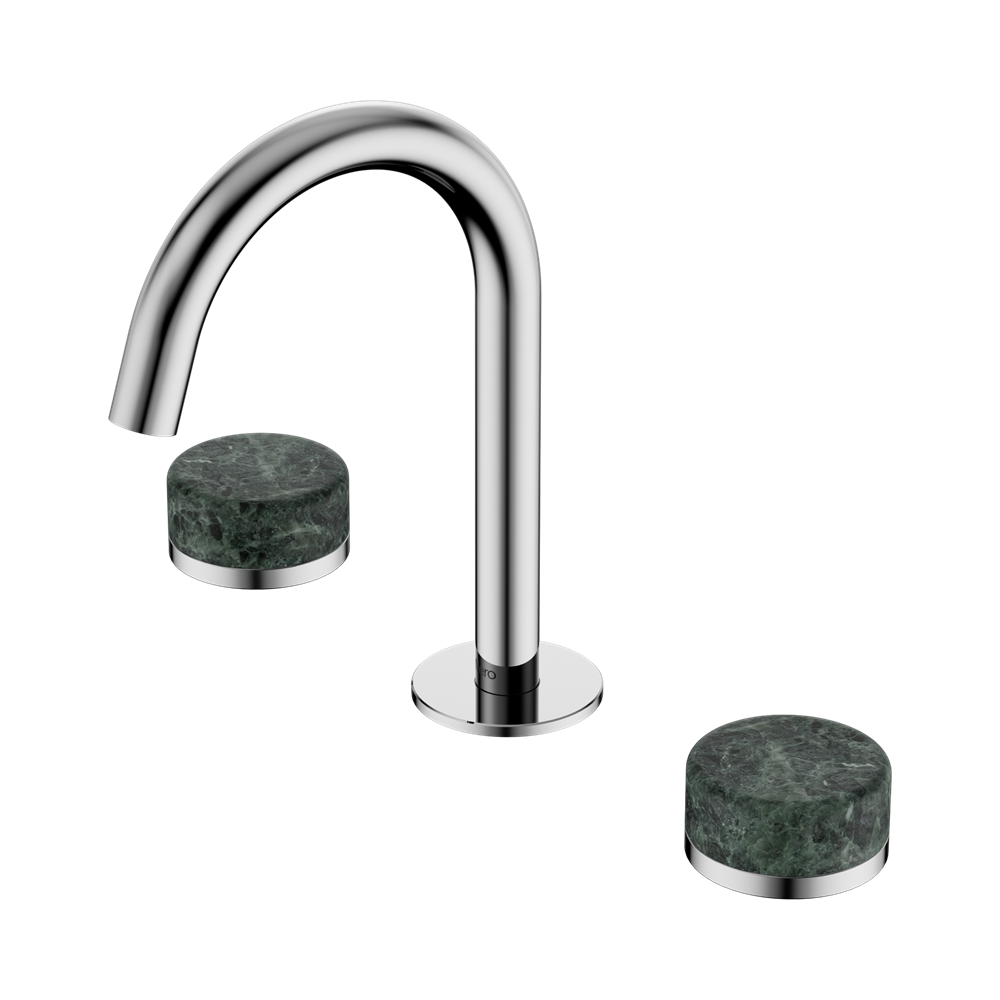 SERENITY BASIN SET ARC SPOUT WITH VERDE ALPI HANDLE CHROME