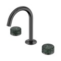 SERENITY BASIN SET ARC SPOUT WITH VERDE ALPI HANDLE GUN METAL