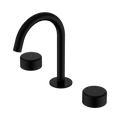 SERENITY BASIN SET ARC SPOUT WITH METAL HANDLE MATTE BLACK