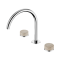 SERENITY BATH/KITCHEN SET ARC SPOUT WITH ROME TRAVERTINE HANDLE CHROME